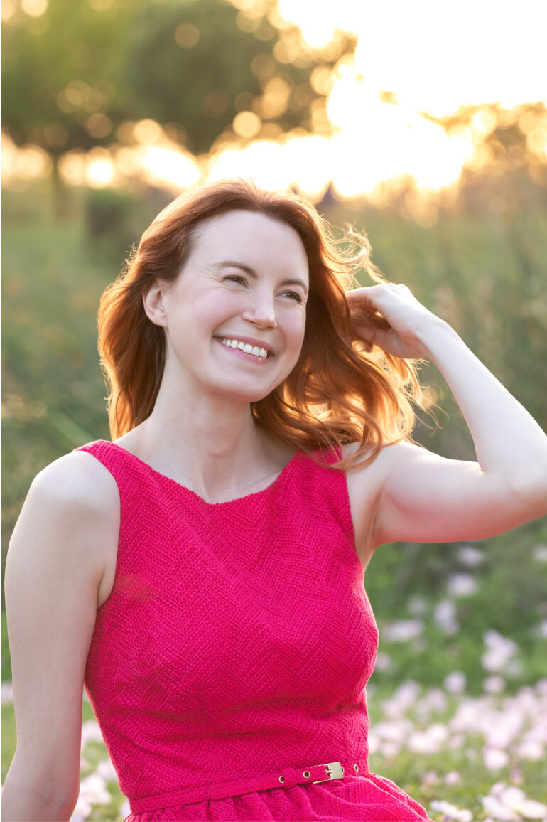 Glittery waterfront light casts a dreamy glow. Joy on location